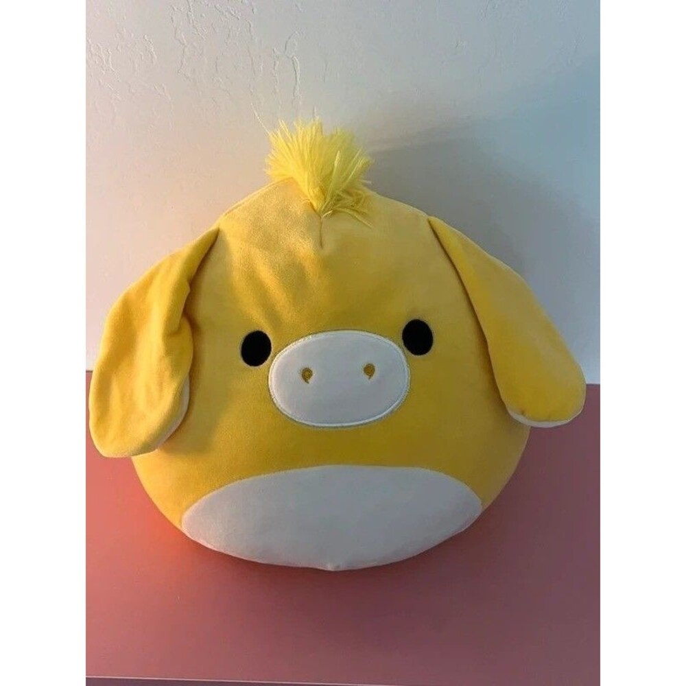 Squishmallows GAVYN The DONKEY 11" Plush, Yellow Donkey, RARE